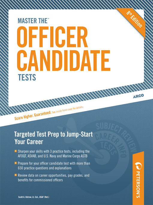 Title details for Master the Officer Candidate Tests by Peterson's - Available